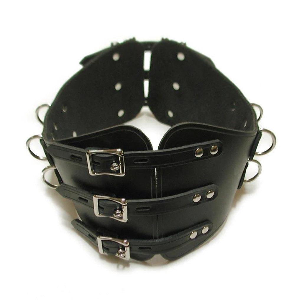 The Leather BDSM Waist Cincher is displayed against a blank background.