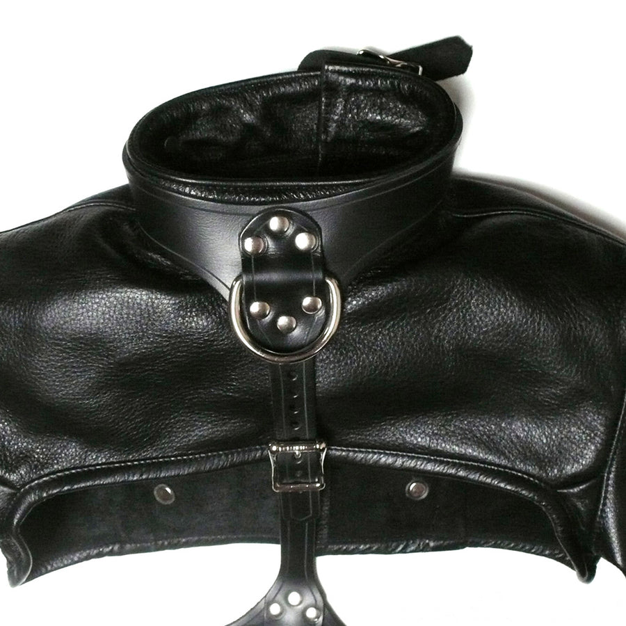 A close-up of the front of the Bolero Straitjacket is displayed against a blank background.