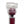 Load image into Gallery viewer, The Kinklab Viberite® Hammerhead Masturbator Attachment is shown placed over a red wand vibrator against a blank background. The attachment is clear and has an internally textured cylinder that rests on top of the head of the wand.
