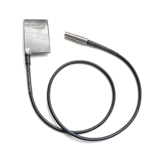 The Kinklab Power Tripper™ Neon Wand® Attachment is shown against a blank background. It has a black wire with a metal plug on one end. The other end has a silver rectangle.