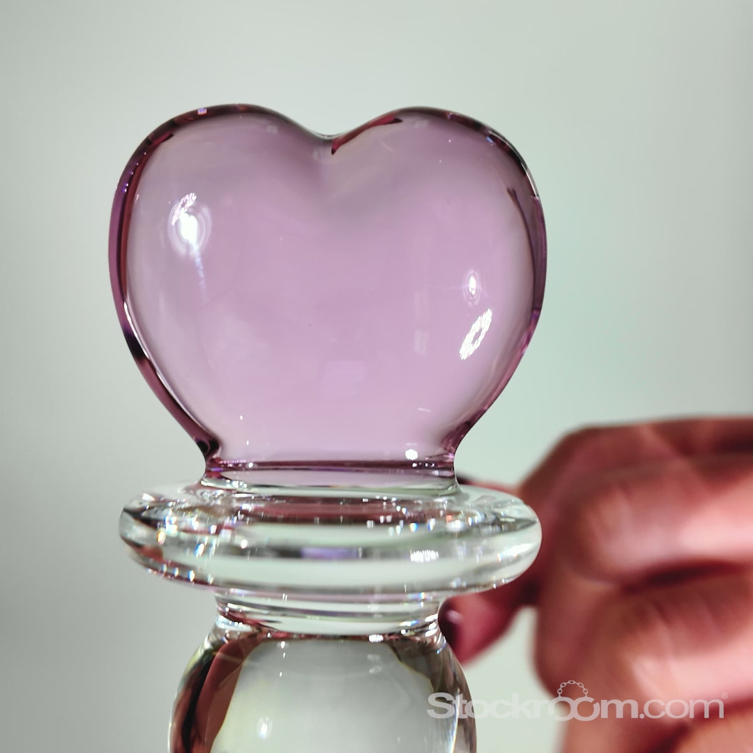 Pink Heart Glass Dildo product video