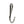 Load image into Gallery viewer, The silver Steel Vaginal/Anal Hook is displayed against a blank background.
