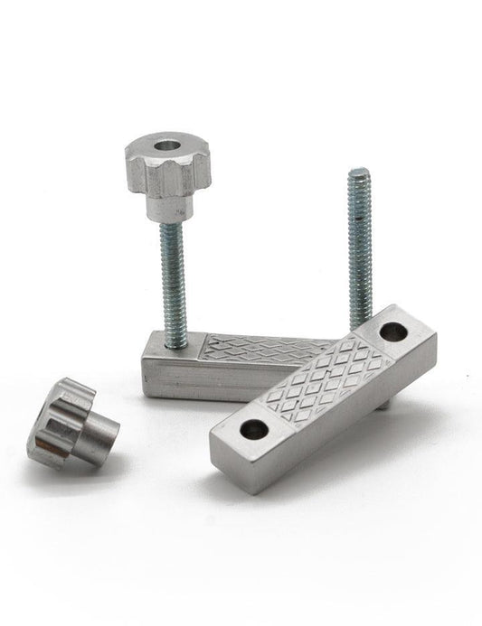 One Extreme Adjustable Nipple Clamps is shown disassembled against a blank background.