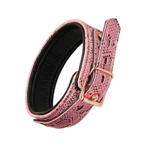 The Rose Gold Snake Collar is displayed against a blank background.