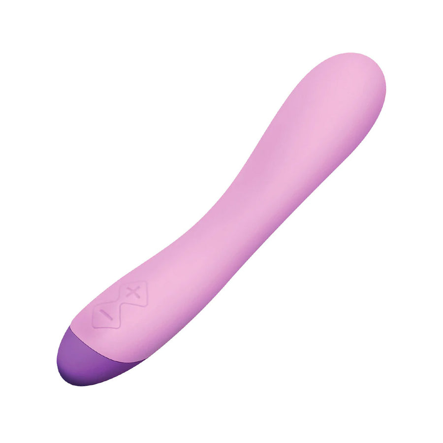 Wellness G Curve Silicone G-Spot Wand Vibrator, Purple-The Stockroom