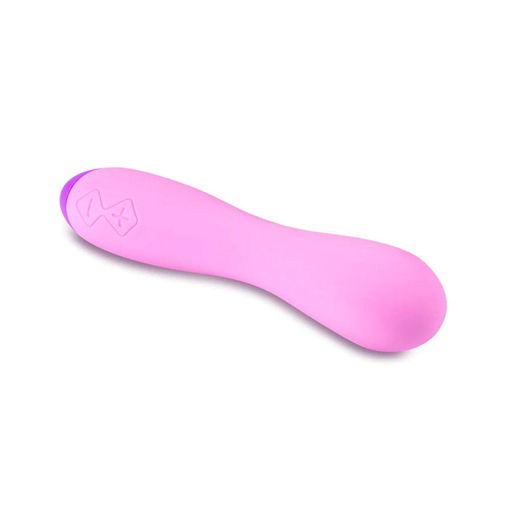 Wellness G Curve Silicone G-Spot Wand Vibrator, Purple-The Stockroom