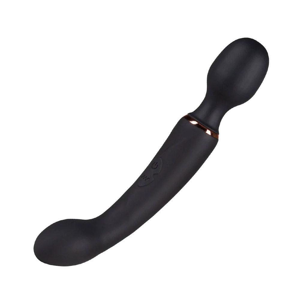 Lush Gia Dual Wand Massager & G-Spot Vibrator, Black-The Stockroom