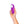 Load image into Gallery viewer, A hand is shown holding a Womanizer Starlet 3 vibrator in Violet up against a blank background.

