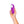 Load image into Gallery viewer, A hand is shown holding a Womanizer Starlet 3 vibrator in Violet up against a blank background.
