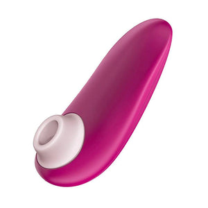 The Womanizer Starlet 3 vibrator in Pink is shown from the front against a blank background.