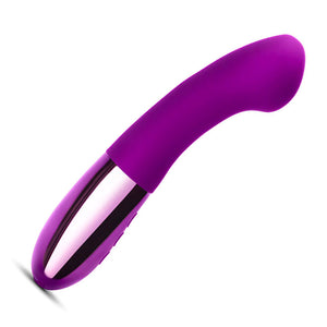 A Le Wand Gee G-Spot Vibrator in Dark Cherry is shown against a blank background.