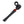 Load image into Gallery viewer, The Man Wand Xtreme Vibrating Penis Masturbator is shown against a blank background. It is a wand style vibrator with a hollow, textured cylindrical portion attached to the head of the wand. The toy is black with red accents.
