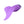Load image into Gallery viewer, The Clandestine Mimic Massager External Vibrator in Lilac is shown against a blank background. The toy is shaped like a curved tongue with two wavy wings on the sides.
