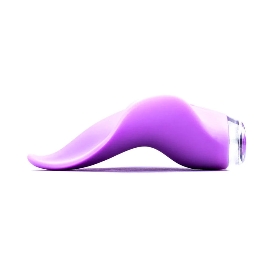 The Clandestine Mimic Massager External Vibrator in Lilac is shown from the side against a blank background.