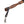 Load image into Gallery viewer, A close up image of the Sissoo Rosewood Long Handle Leather Flogger on a white background. Shown is the included leather hanger strap with crab-claw hook attached to the handle of the flogger.
