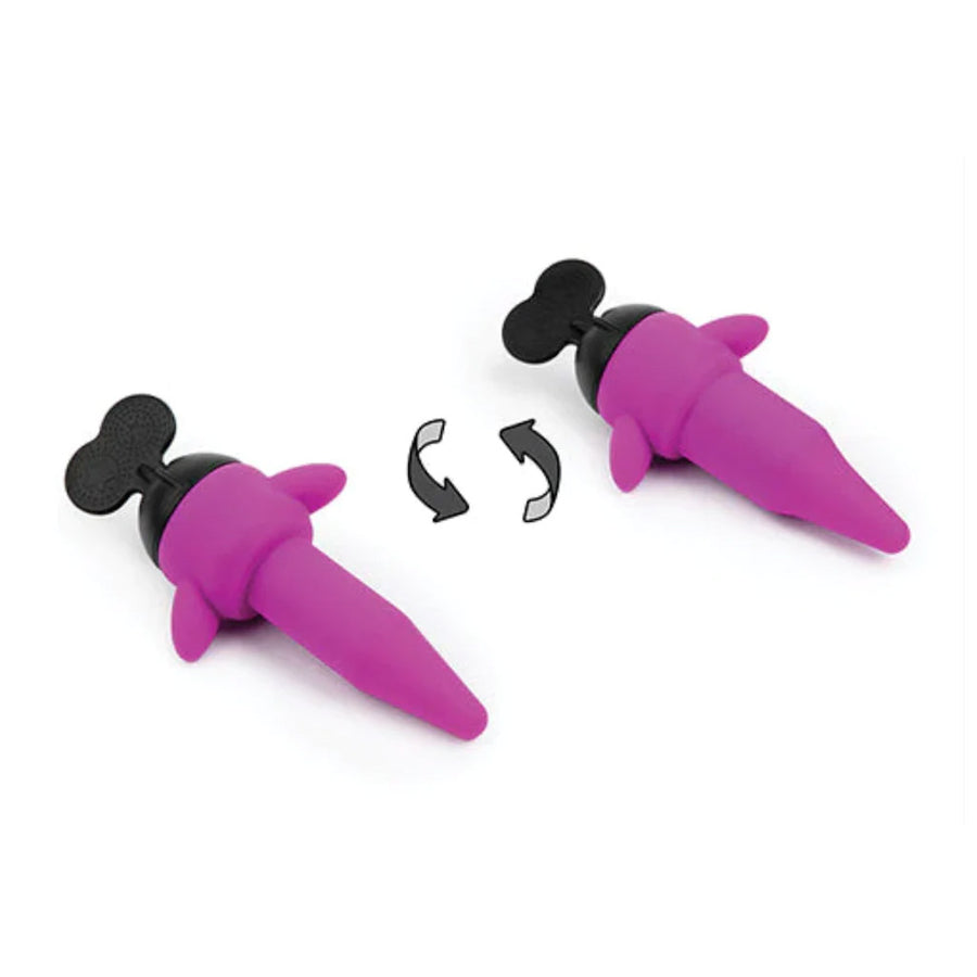 An image of the Odile Discovery Butt Plug Dilator in Magenta on a plain white background. It is a beginners anal toy.