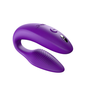 An image of the We-Vibe Sync 2 Couples Vibrator in the Purple color on a plain white background.