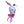 Load image into Gallery viewer, The white Leather Bunny Hood is displayed against a blank background. The small mouth opening is a metal circle. The bunny ears are lined with pink leather on the inside. One ear stands up straight and the other folds over.
