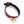 Load image into Gallery viewer, The JT Signature Collection Collar is displayed against a blank background. It is made of Bordeaux leather with gold hardware. The inside of the collar is lined in black leather. There is a small dangling O-ring in the center of the collar.
