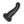Load image into Gallery viewer, The KinkLab Ebb &amp; Flow Silicone Dildo in Black is shown against a blank background. The dildo is tapered and is curved at the top with a pronounced tip. The base of the toy is wide. 

