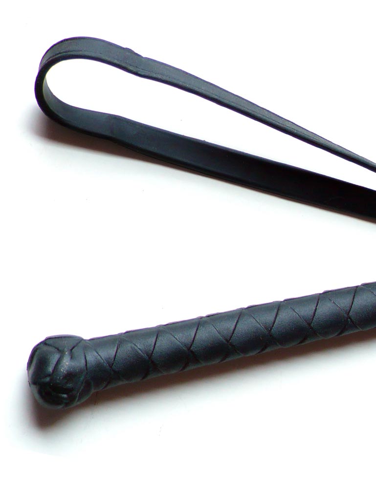 The black Flex Flicker Whip handle is displayed against a blank background.