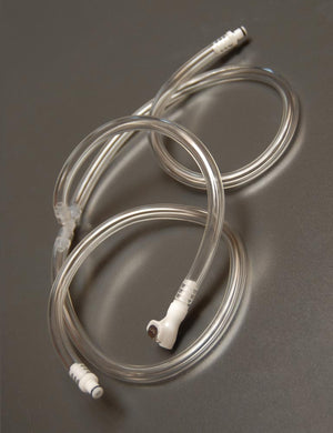 The Buddy T Hose Connector is shown coiled up against a grey background.