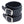 Load image into Gallery viewer, The 2-Strap Black Leather Wrist Band is displayed against a blank background. It is a black leather cuff with two adjustable straps with silver metal buckle closures.
