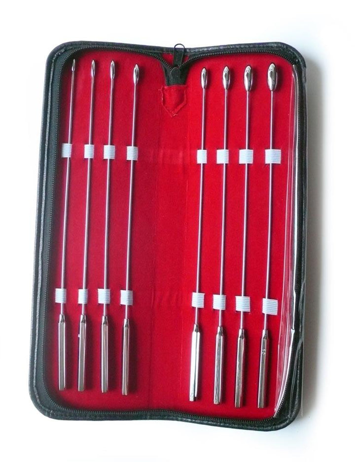 Vitality Rosebud Urethral Sounds Kit – 316L Surgical Steel, 8-Piece Set, Made In UK (Medical/Adult Use)