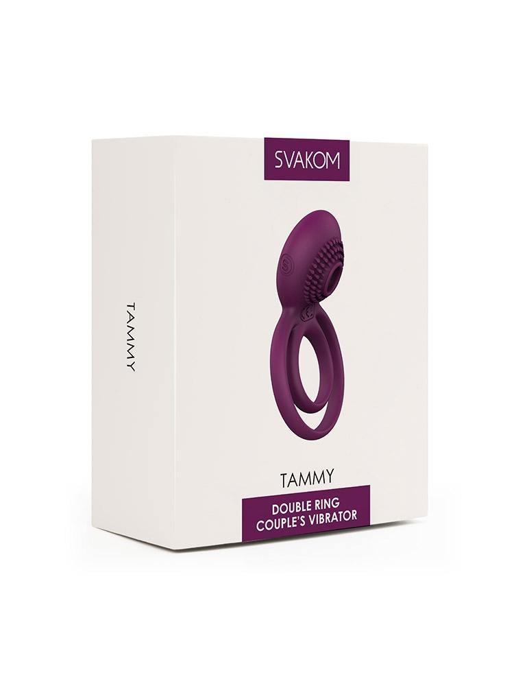 SVAKOM Tammy Double-Ring Couples Vibrator, Violet-The Stockroom
