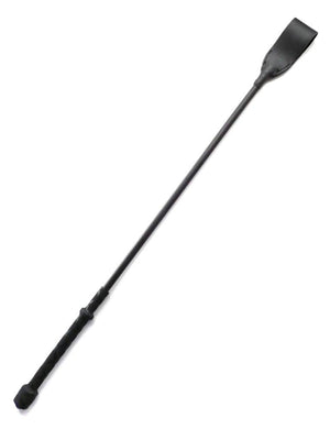 The black Flexicrop spanking implement is displayed against a blank background.