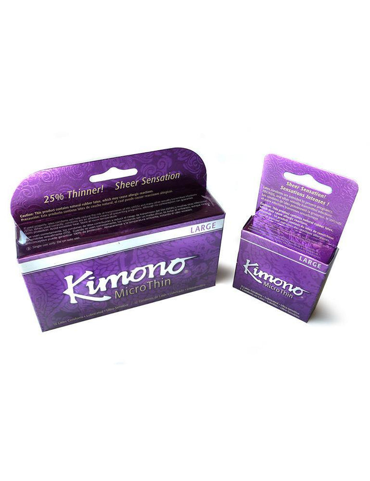 Kimono MicroThin Large Condoms-The Stockroom