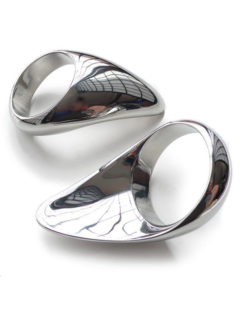 Stainless Steel Teardrop Cock Ring-The Stockroom