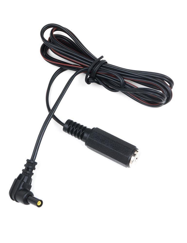 The black 2mm Phone Jack Mystim Adapter Lead Wire is shown coiled up against a blank background.