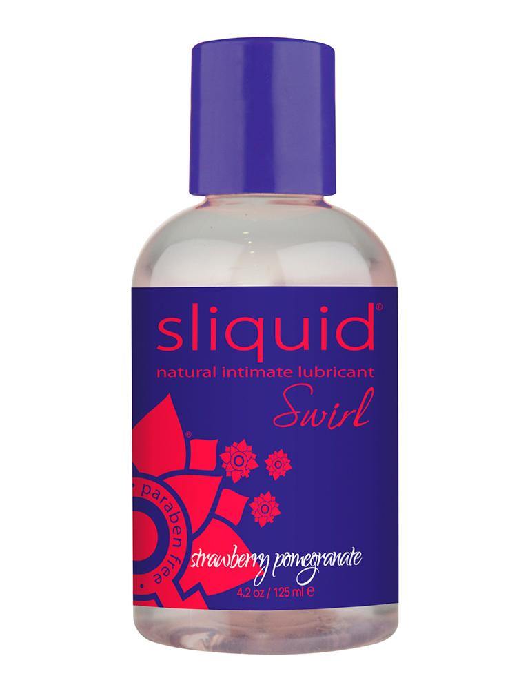 Sliquid Natural Swirl, Strawberry Pomegranate, 4.2oz-The Stockroom
