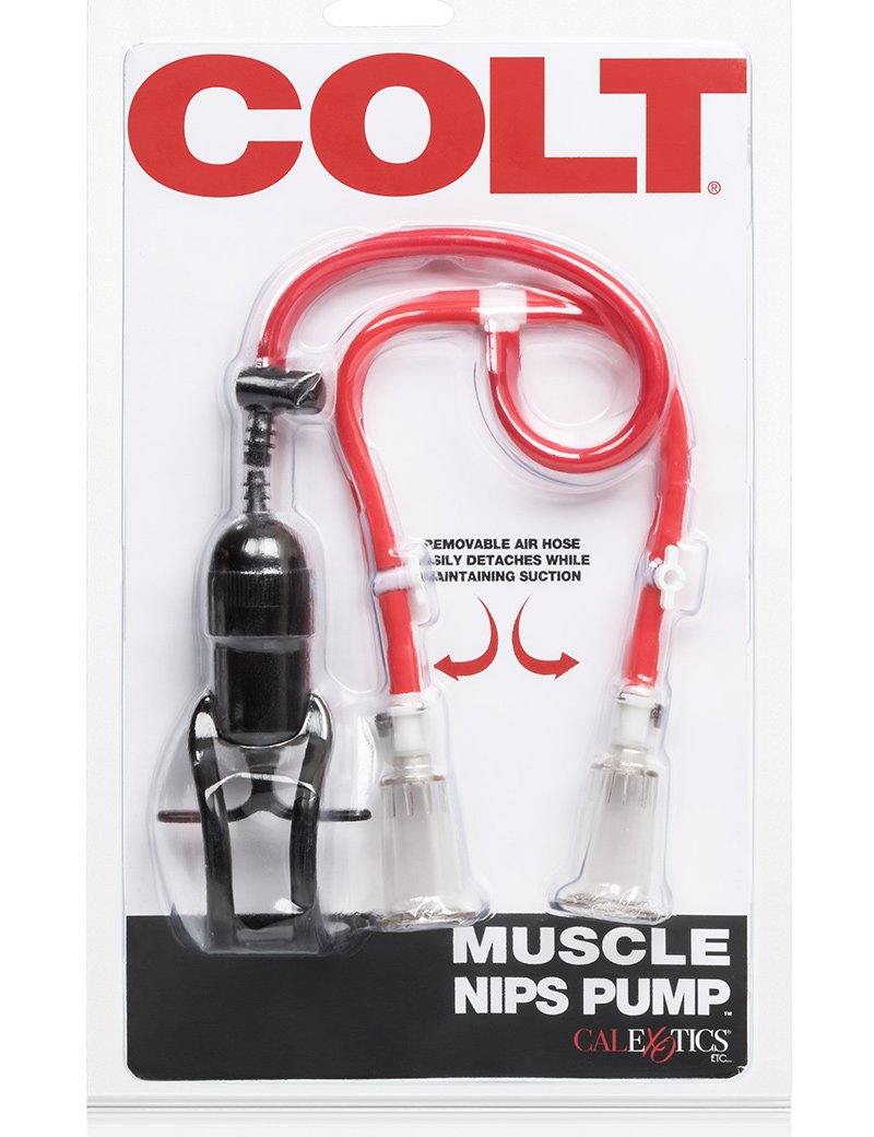 The Colt Muscle Nips Pumps is displayed in its plastic packaging against a blank background.