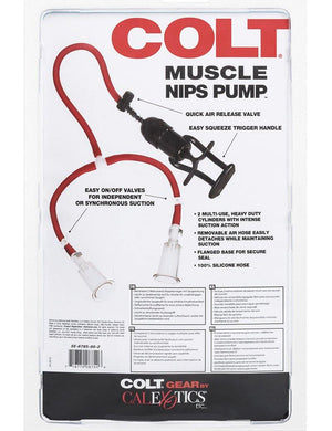 The Colt Muscle Nips Pumps is displayed in its plastic packaging against a blank background.