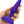 Load image into Gallery viewer, b-Vibe Trio Butt Plug, Purple-The Stockroom
