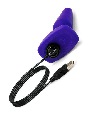 b-Vibe Trio Butt Plug, Purple-The Stockroom