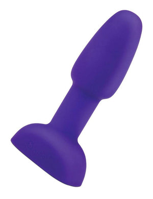 b-Vibe Petite Rimming Butt Plug, Purple-The Stockroom
