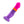 Load image into Gallery viewer, The Avant D3 Summer Fling Silicone Dildo is shown against a blank background. The toy has two bumps on one side and a pronounced head. It has a light purple base and bottom section, a dark purple middle, an orange stripe above that, and a hot pink tip.
