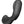 Load image into Gallery viewer, The bottom of the Electrastim &quot;Sirius&quot; Silicone Noir Prostate Massager is displayed against a blank background, showing four input ports.
