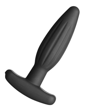 The Electrastim Silicone Noir Rocker Butt Plug is displayed against a blank background.
