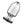 Load image into Gallery viewer, The medium Electrastim Extreme Electro Butt Plug is displayed against a blank background. It is a clear tapered butt plug with a flared base.
