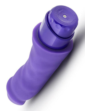 Luxe Marco Silicone Girthy Vibrating Dildo, Purple-The Stockroom