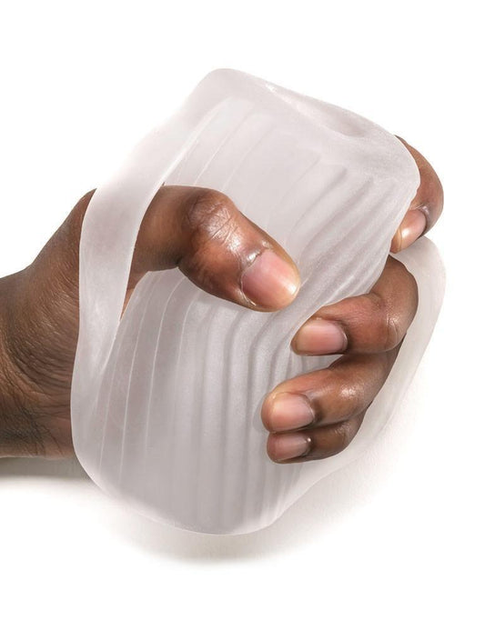Perfect Fit Male Masturbator w/ Grip Clear-The Stockroom