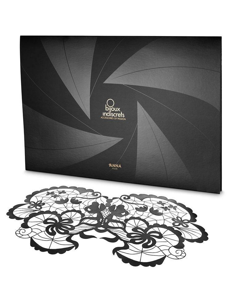 The packaging for the Anna Decal Mask is displayed against a blank background with the mask placed in front of it.