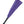 Load image into Gallery viewer, The Purple Devil Leather Flogger By Dragontailz is displayed against a blank background. The flogger has falls that are dark purple on one side and lighter purple on the other, as well as a black handle.
