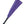 Load image into Gallery viewer, The Purple Devil Leather Flogger By Dragontailz is displayed against a blank background. The flogger has falls that are dark purple on one side and lighter purple on the other, as well as a black handle.
