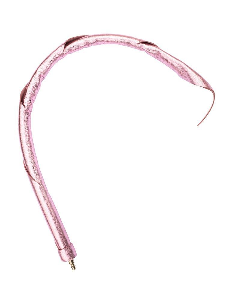 The Metallic Cow Leather Interchangeable Dragontail is shown in Pink against a blank background.