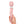 Load image into Gallery viewer, A hand is shown holding a Le Wand Petite Rechargeable Vibrating Massager in Rose Gold against a blank background.

